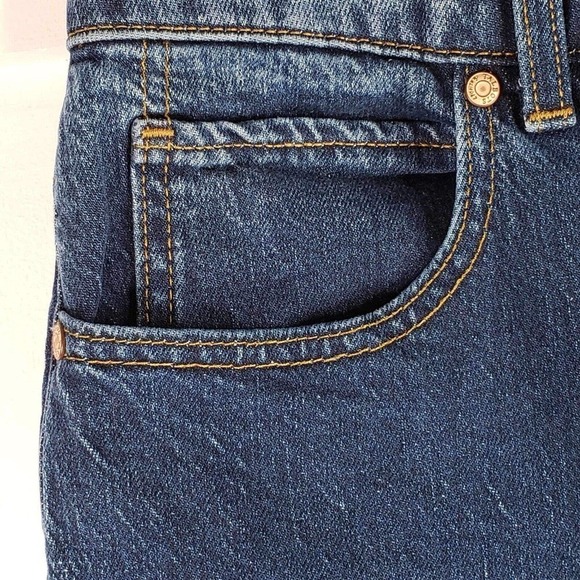 Talbots Womens Jeans 10 Blue High Rise Relaxed Dark Wash Stretch - Picture 8 of 10